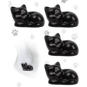 4 Pack Toilet Bolt Caps Decorative, Ceramic Cute Cat Screw Cover for Bottom of Toilet Fun Themed
