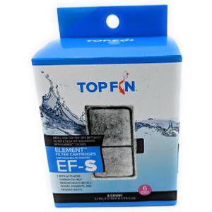 Top Fin EF-S Element Filter Cartridges (6 Count) for Fish Tank
