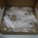 Yinder 20 Pcs Loose Leaf Tea Infuser Stainless Steel Mesh Snap Tea Ball Strainers with Handle Metal (Gold)