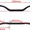 Dirt Bike Handlebars Motorcycle Handle bars 1 1/8" 28mm 120mm Rise CNC Universal For Dirt Pit Bike ATV ADV Supermoto Enduro Motocross Motorcycle Off Road Orange