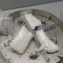 Modern Crystal Chandelier for High Ceilings K9 Crystal Raindrop Flush Mount Chandeliers 5-Lights Gorgeous Pendant Lighting for Living Dining Room Hallway Staircase, 400CM-MP086