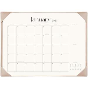Desk Calendar 2026-2027 with Desk Mat – 22" x 17" Large Desk Pad Calendar Runs from January 2026 to June 2027, Office Supplies Desktop Monthly Calendar for Home & Office