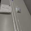 Wide Pocket Curtain Rod 84-156 inch, White 