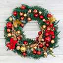 50 Pcs Christmas Ball Ornaments 1.57"/4 cm Christmas Balls Decor Set Hanging Tree Decorations for Christmas Wedding Party