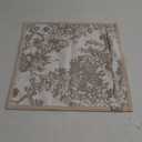 18x18'' inches Throw Pillow Cushion Covers - White Beige Embroidery Pine Tree Luxury Modern Style Couch Sofa Pillow Cover for Living Room Bedroom