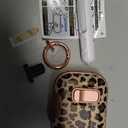 for AirPods Pro 3 Case 2025, with Safty Lock & Phone Stand for Floral AirPods Pro 3 Generation Case Cover for Women Girly, iPod Pro 3 Case with Keychain & Cleaner Kit - Leopard Print