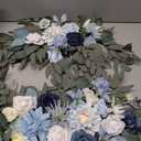 Artificial Wedding Arch Flowers Kit(Pack of 2) for Wedding Arch, Bridal Shower, Ceremony and Reception Backdrop Decoration (Blue Inspiration)