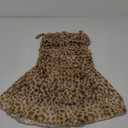 Verdusa Women's Leopard Print Y2K Mini Dress Fitted Spaghetti Strap Mesh Slip Dress (Multicolor)