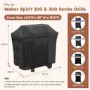 MR. COVER 52 Inch Weber Gas Grill Cover for Weber Spirit Grill Cover, Spirit 200 & 300 Series, Spirit E310 Grill Cover, Weber Spirit 2 Cover, 2 or 3 Burner BBQ Grill Cover, Heavy Duty Waterproof