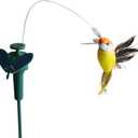 2 x Hummingbird Flying Simulation for Garden Decoration, Window Decoration, Yards Decoration, Powered by Solar Panel (General)