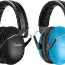 ProCase Noise Cancelling Headphones for Kids Toddler, SNR 27dB Noise Reduction Ear Muffs, Hearing Protection for Monster Jam, Concerts, Fireworks, Shooting, Air Show -2 Pack, Blue & Black