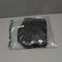 Romanstile Round Vinyl Tablecloth, 100% Waterproof Elastic Fitted Table Covers for 36"- 44" Tables, Wipeable Flannel Backed Plastic Table Cloths for Picnic, Camping, Outdoor - Black