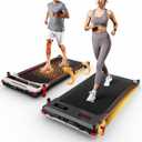 Walking Pad Treadmill, Anylife Incline Walking Pads Under Desk 330lb Capacity, 2.5HP Portable Treadmills for Home, Compact Treadmill Small Running Pad with LED Display, Remote Control (White Black)