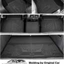 Powerty Floor Mats & Cargo Liner for 2023-2025 Kia Sportage (Not for Hybrid) Accessories Floor Mats 2 Row Liner Set All Weather TPE 3D Floor Liners&Rear Cargo Mat