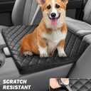 JOYTUTUS Center Console Cover Compatible with 2011-2016 Ford F250 F350 F450, 2011-2014 F150 with Jump Seat Console, Leather Armrest Cover Center Console Cushion (Jump Seat Only)