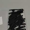 Oligei 25 Pcs Silicone Cable Ties, Cable Ties Reusable, High Elasticity Cord Wraps for Electrical Cords, Cord Organizer for Earphone, Phone Charger(Black)