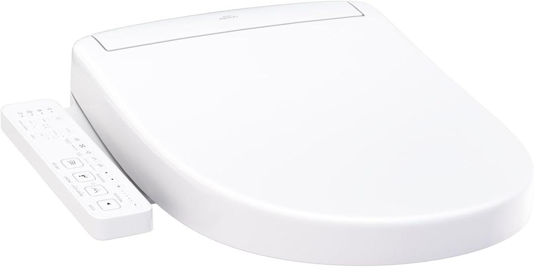TOTO WASHLET S2 Electronic Bidet Toilet Seat with Instantaneous Water Heating, PREMIST and EWATER+ Wand Cleaning, Round, Cotton White - SW3345#01