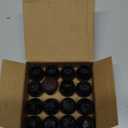 Extra Small Chair Leg Floor Protectors, 16PCS Silicone Chair Leg Caps, Felt Chair Leg Pads for Hardwood Floors, Round Metal Barstool Leg Floor Protectors, Anti-Scratches & Noice(Black, Fit:0.5"-0.75")