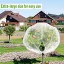 1 Pack Extra-Large Fruit Tree Netting Covers for Birds and Squirrels(15X15ft) –Bird Nets for Fruit Trees with Zipper and Drawstring, Extra Large Durable Mesh Garden Netting to Protect Fruit Trees