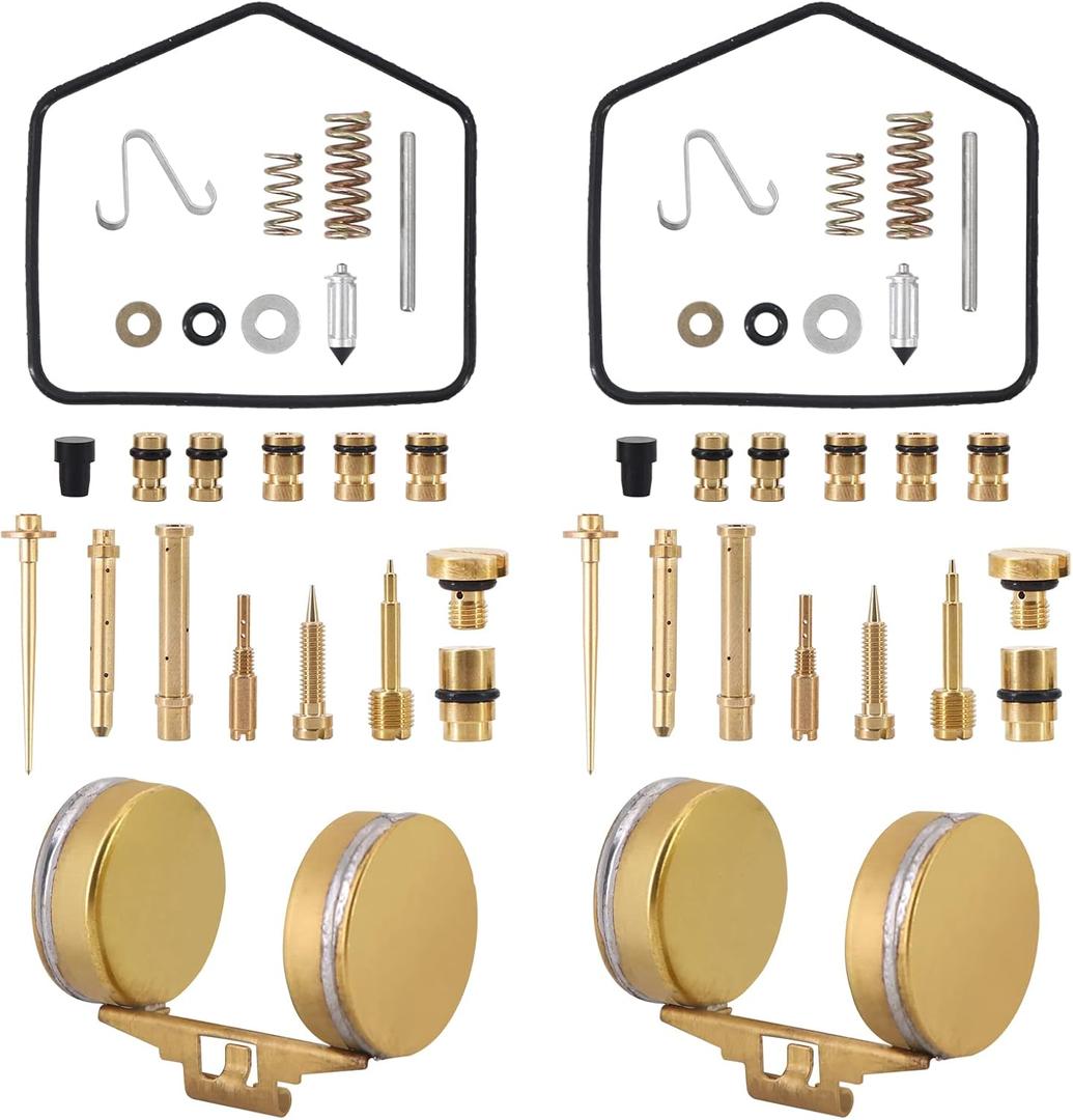 KIPA Carburetor Rebuild Repair Kit With Float Replace for 1970-1973 CB350 CL350 Twins, Carb # 3D, 722A, 726A & 728A On engine number 1065279