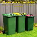 Trash Can Lock for Animals with Reflective Handle, Raccoon Proof Trash Can Lock with Adjustable Dual Paws for Securing Trash Can Lids from Small Animals/Strong Winds and Avoiding Dirty Hands -2pcs