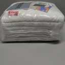 Basic Medium Bath Towels 24x48 Inches  Pack of 6  White Color  Soft and Absorbent Multipurpose Cotton Towels for Bathroom, Spa, Gym, Salon, Hotel, Clinics and Everyday Use