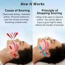 Anti Snoring Devices, Electric Anti Snoring Device, Effective Snoring Prevention, Sleep Apnea Devices for Men and Women, Adjustable Wind Speed, Suitable for All Nose Shapes, White
