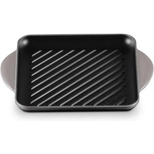 Le Creuset Enameled Cast Iron Square Grill, 9.5", Oyster