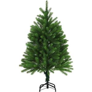 Christmas Tree 120 in Green, Decorative Artificial Tree, Lights, Ornament and Xmas Decoration for Celebration Scene, Party, Living, Winter