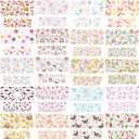 42pcs God Camiping Jesus Plant Cactus MINI UV DTF Stickers for 40oz Cups Keychain Sunflower Book mini uvdtf Key Pendant Packaging for Tumbler Rub on Bow Ghost Dog Dad Cat Lemon DIY Crafts Shell Summer
