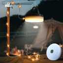 Solar Outdoor Camping Lights, Tents, Emergency Mood Lights, Lighting Lights, Tape Measures, Storage Camping Lights, String Lights (Warm White - 12 Meters 120 Lights Solar + Remote Control + Type-c)