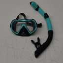 Snorkeling Gear for Adults, Adult Snorkel Set with Panoramic Anti-Leak and Anti-Fog Tempered Glass Snorkel Mask, Dry Top Snorkel, Snorkle Mask Set Adult with Mesh Bag Ear Plug for Snorkeling (Malachite Green (1 Set))