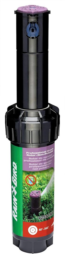 Rain Bird CP5000NP Purple Top Non-Potable Water Simple Adjust Gear Drive Rotor, Adjustable 40 - 360 Pattern, 26' - 38' Spray Distance