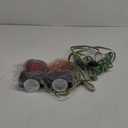 Magnetic Tow Lights | Red & Amber Double-Sided | DOT Approved | 20-Foot Wiring Harness | Scratch-Resistant | Powered by Accessory Outlet