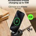 Belkin Convertible Magnetic Charging Stand 15W - MagSafe-Compatible Fast Qi2 Charger, iPhone Charger for Apple iPhone 16, 16 Plus, 16 Pro, 16 Pro Max, iPhone 15 & 14, Apple Airpods Pro, & More - Black