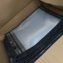 100 Packs Dry-Erase Pockets Bulk Oversized Reusable Dry Erase Pocket Sleeves with 6 Rings, 10x14 Black Ticket Holders, Clear Plastic Sheet Protectors, Teacher School Classroom Supplies