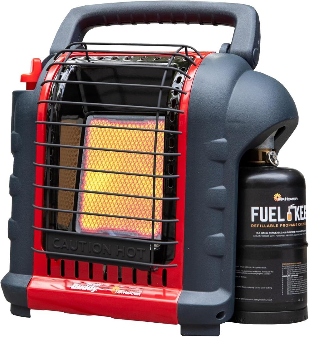Mr Heater 9,000 BTU Portable Buddy Radiant Propane Heater (Red)