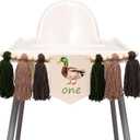 One Lucky Duck Highchair Banner - Mallard Duck 1st Birthday High Chair Banner, Duck Hunting First Birthday Decoration for Party, Anniversary, Cake Smash, Photo Prop. 