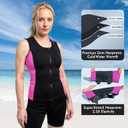 Wetsuit Vest for Men Women, 3mm Front Zipper Neoprene Wet Suit Top Sleeveless Jacket for Scuba Diving Kayaking Surfing Swimming, Large 