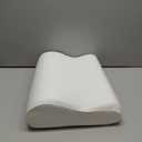 AM AEROMAX 32" King Size Contour Memory Foam Pillow, Cervical Pillow for Neck Pain Relief, Neck Orthopedic Sleeping Pillows for Side, Back and Stomach Sleepers (White - Soft)