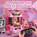Claw Machine for Kids with Remote Control, Y2K Toy for Girls Age 3+, Girl's Birthday Gifts with Plush Toy and Capsules, Kawaii Room Decor for Teens, Girl Age 3 4 5 6 7 8 9 10 11 12, Large