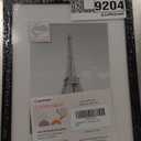 upsimples 8.5 By 11 Picture Frame, Display Pictures 6x8 with Mat or 8.5 x 11 Without, Wall Hanging Photo Frames, Black, 1 Pack