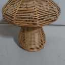 Solar Table Lamp, Handwoven Rattan Outdoor Lamp, 1 Pack