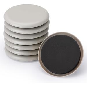 Furniture Sliders - 8 Pack, 3 1/2" Reusable Furniture Sliders for Carpet, Heavy-Duty Furniture Gliders Movers for Hardwood Floors, Plastic Moving Pads for Heavy Furniture, Floor Protectors