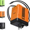 2-in-1 Compatible with 120w Fast Charger, 2025 New Retractable Wall Fasts Charging Power Adapter with All in One Foldable Plug, Multi-Functional Fast Smart Charger for Phone, Tablet, Laptops (Orange)
