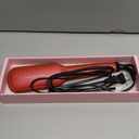 Megawise Pro Ceramic Ionic Hair Straightener Brush Fast 20s Heating, Anti-Scald, Auto-Off, Dual Voltage, Rotatable Power Cord Home Salon Styling Straightener (Tomato Red)