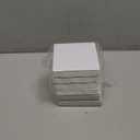 Tenceur 6 Pcs Mini Watercolor Journal 3.9x3.9 Inch Portable,  Sheets,  Pages, Square Small Watercolor Sketchbooks Paper Portable Journal Travel Painter, Art Supplies for Mixed Media(White)