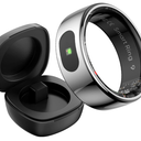 Smart Ring Health Ring with Touch Button Message Reminder Ring Heart Rate Monitor Sleep Ring Exercise Modes Activity Tracker Smart Rings for Android & iOS Phone  (Size 9)