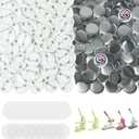 200 Sets Button Maker Supplies, 0.98 inch / 25mm Button Parts Buttons Supplies, Approx. 1 in Blank Badge Parts with Blank Paper for Buttons Maker Machine Pin Maker Press