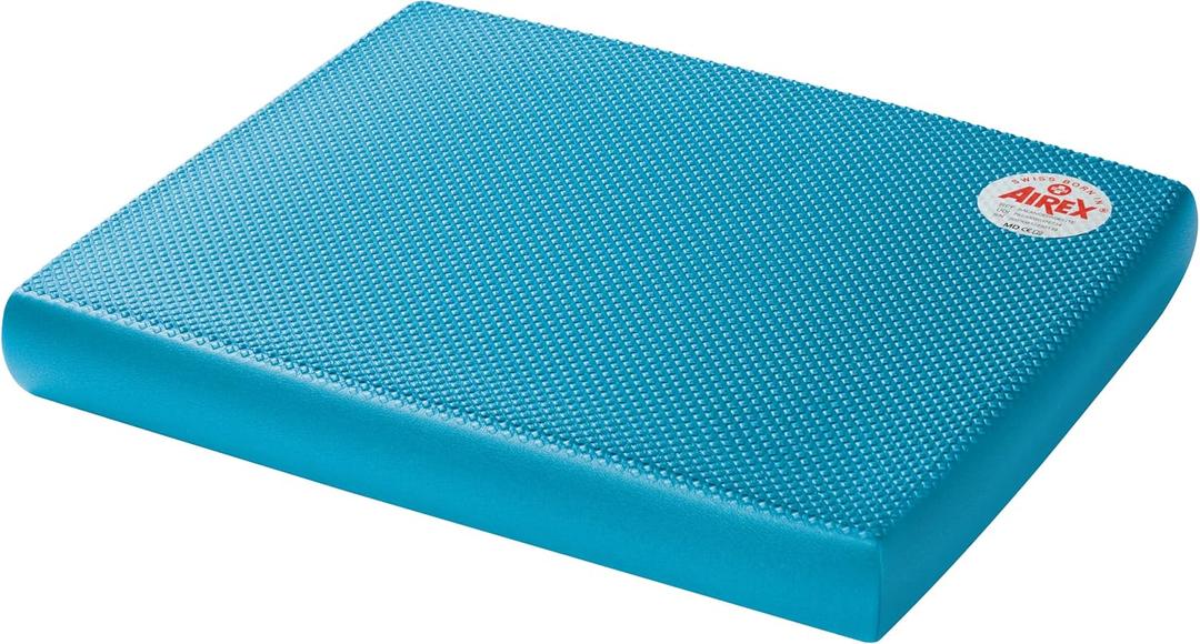 AIREX Balance Pad Stability Trainer for Balance, Stretching, Physical Therapy, Exercise, Mobility, Rehabilitation and Core Training Non-Slip Closed Cell Foam Premium Balance Pad, Elite, Blue